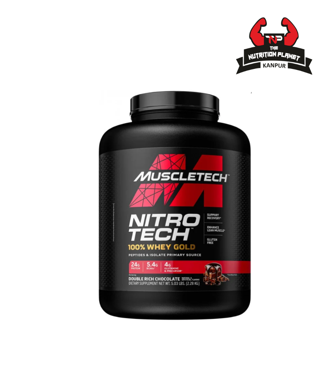 MuscleTech Nitrotech 100% Whey Gold with official authentic tag