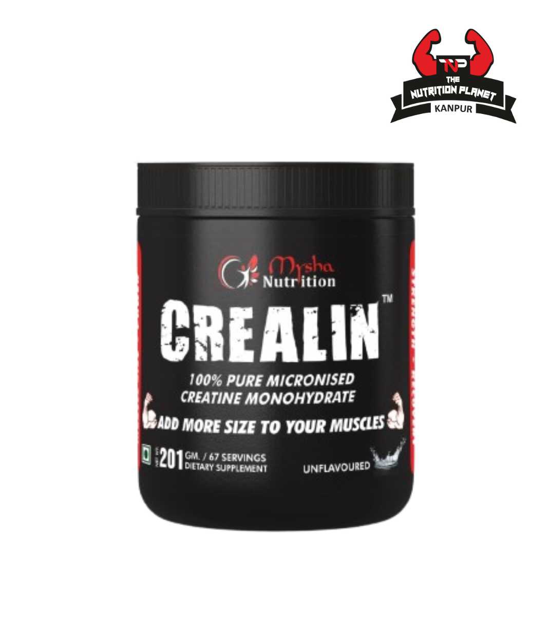 Mysha Nutrition Crealin, 100% Pure Creatine Monohydrate | 67 Serving