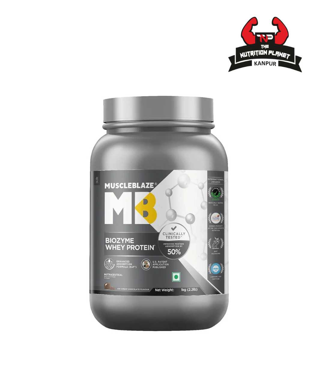 MuscleBlaze Biozyme Whey Protein | 1 KG