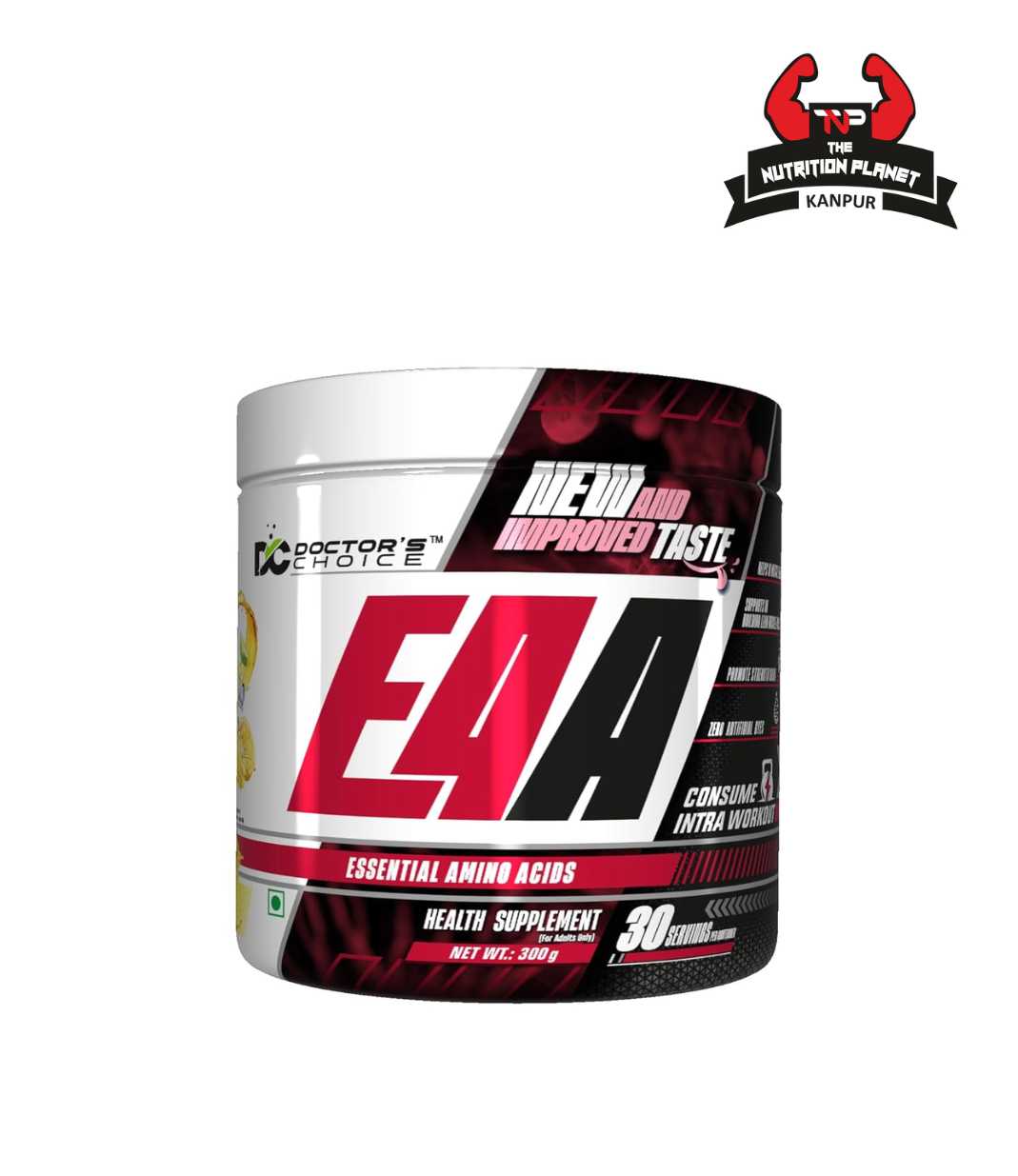 Doctor's Choice EAA (Essential Amino Acids) BCAA for Intra-Workout/Post Workout | 300grams | 30 Servings 