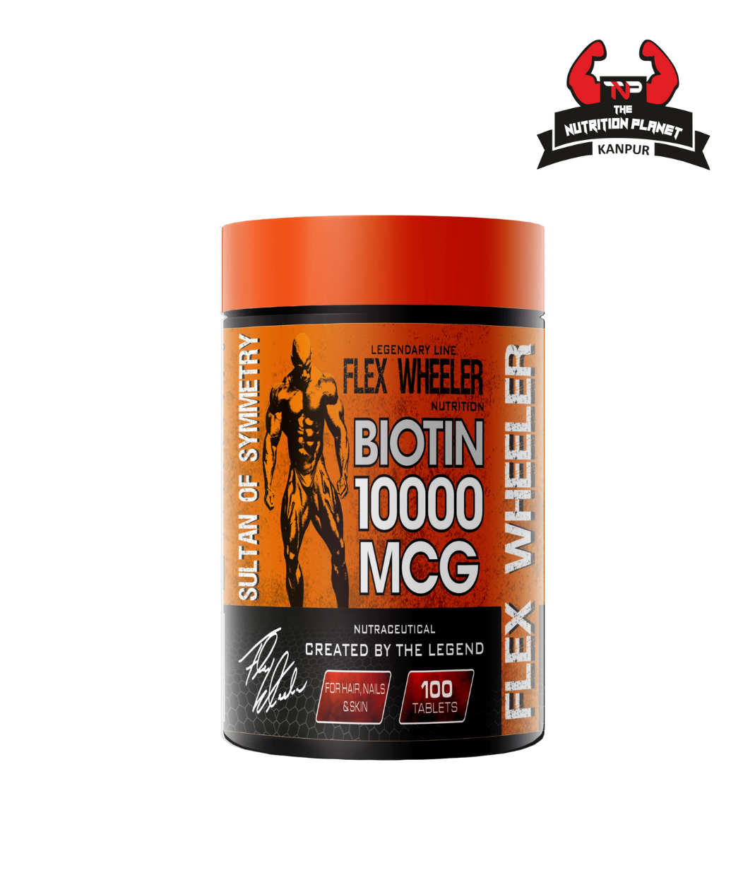 Flex Wheeler Nutrition Biotin 1000MCG - 100 Capsules