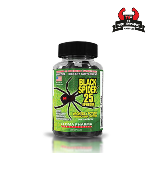 Cloma Pharma Black Spider Fat Burner 100 Caps Pack Of 1