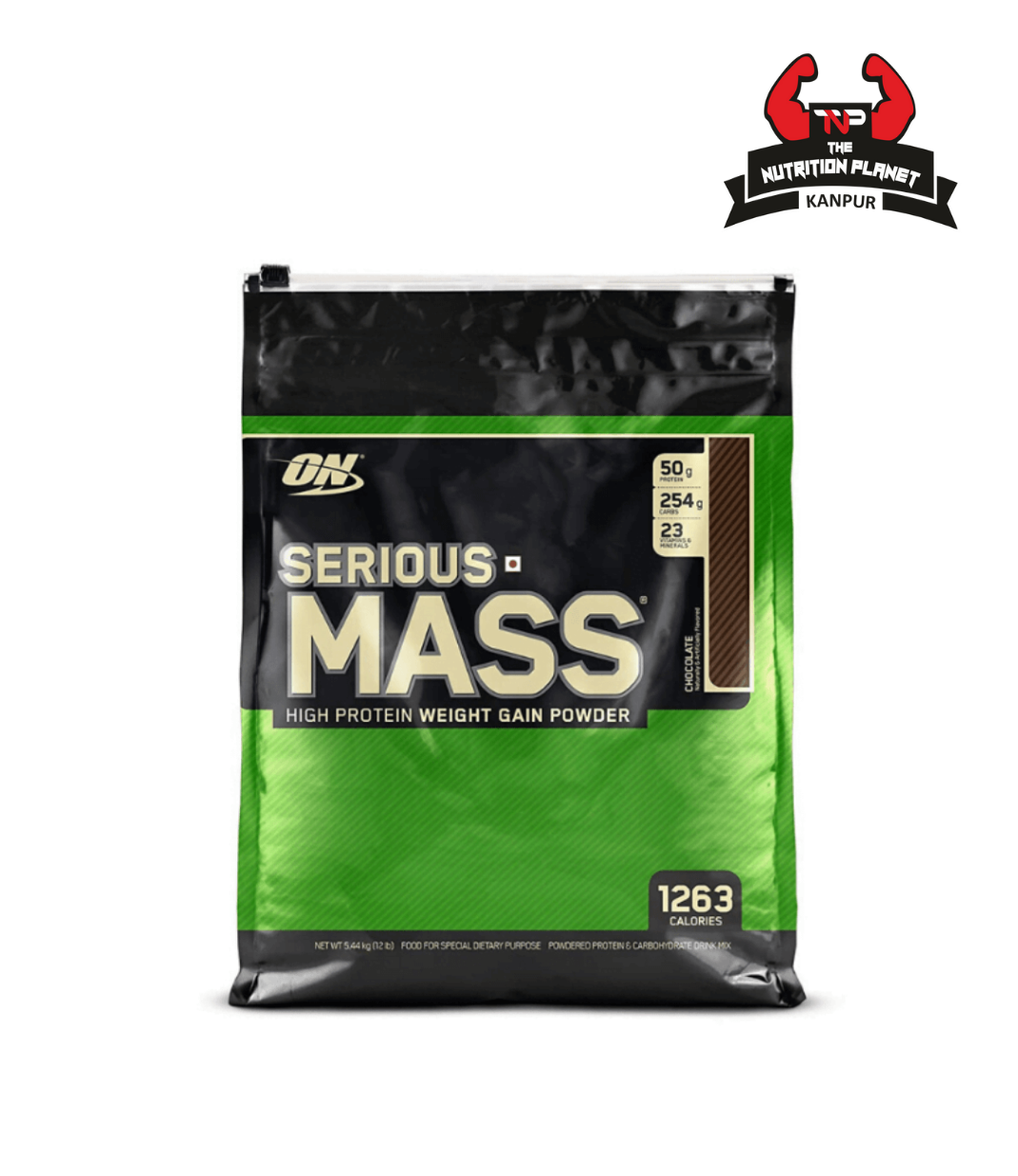 Optimum Nutrition (ON) Serious Mass Weight Gain Powder Chocolate - 12Lbs(12Lbs)