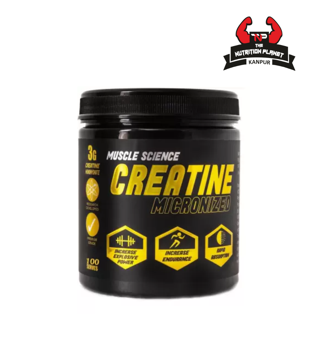 Muscle Science Creatine Micronized 50 Servings with official Authentic Tag